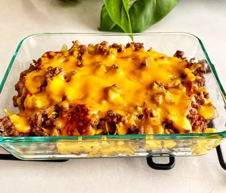 Keto Cheeseburger Casserole Recipe – Delicious Low Carb Hamburger Bake