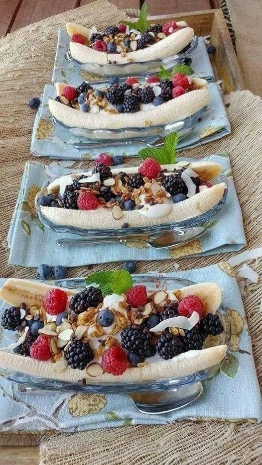 vegan banana split