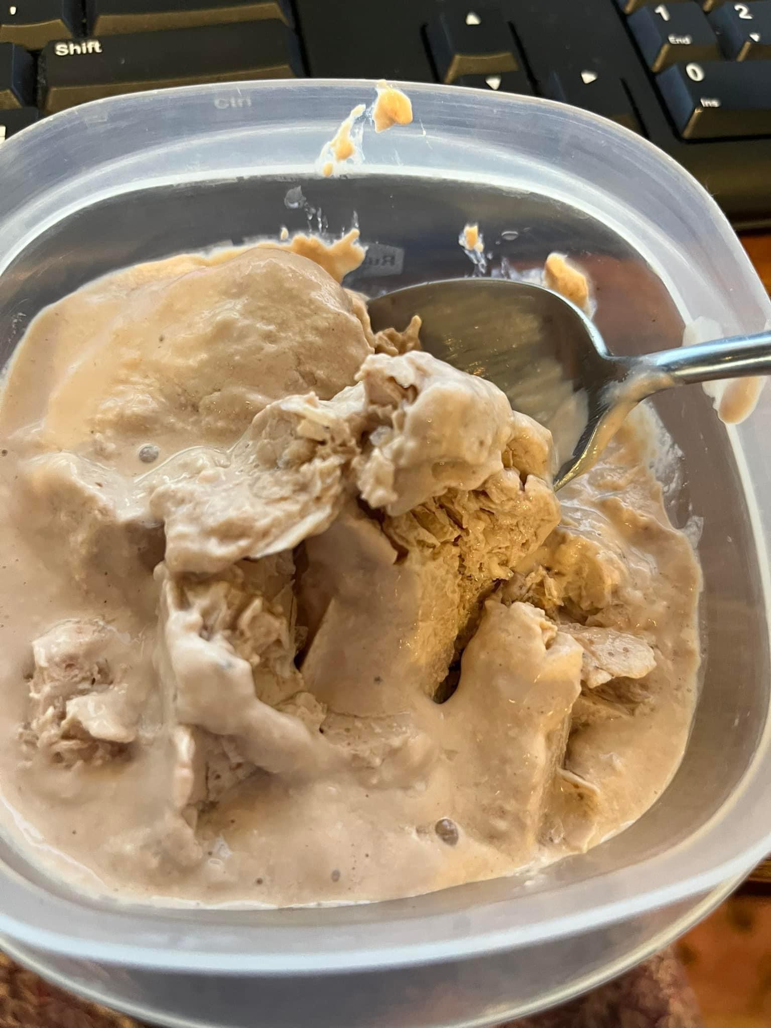 Chocolate peanut butter ice cream with a twist