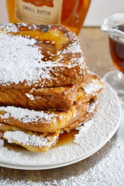 French Toast with Warm Bourbon Vanilla Syrup Recipe