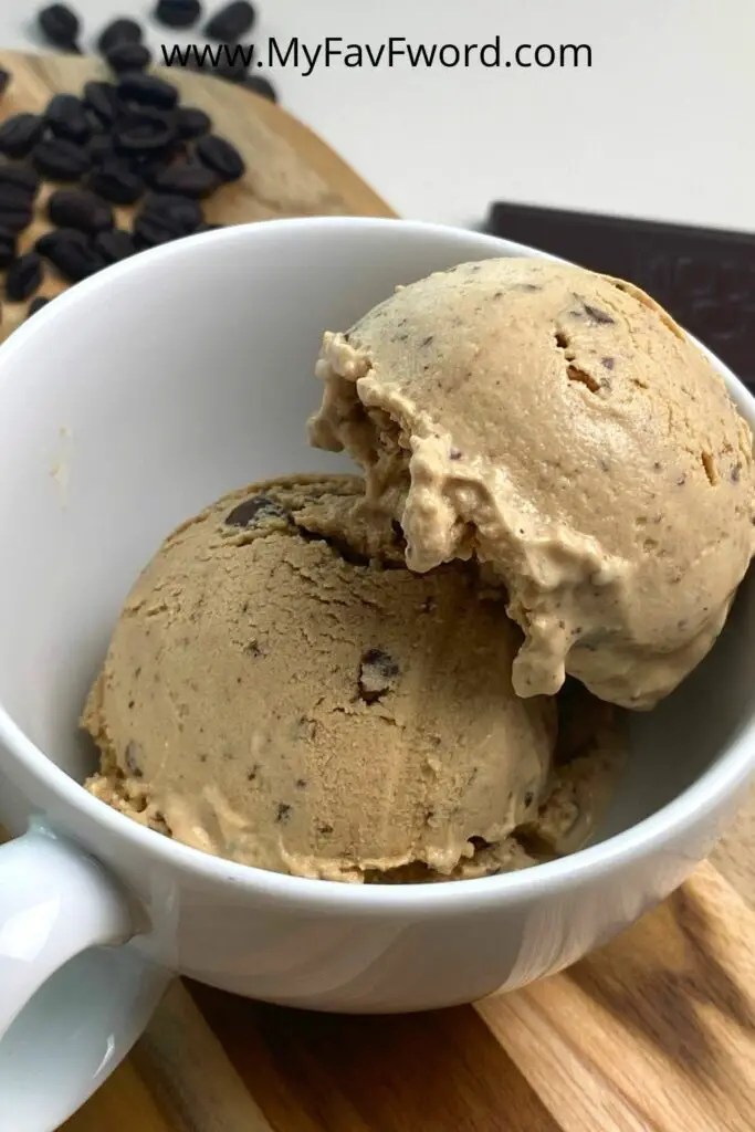 Yogurt Coffee Ice Cream with Chocolate Chips