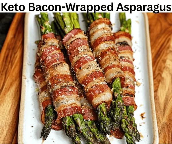 Keto Bacon-Wrapped Asparagus