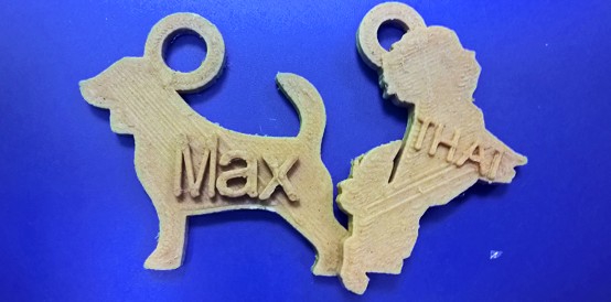Llavero Diseno Personalizado Impreso En 3d En Madera Pla Diezdesign