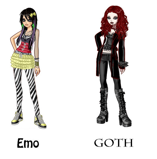 Differbetween Emo Vs Goth