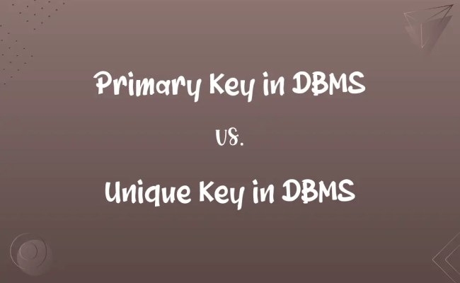 Primary Key In DBMS Vs. Unique Key In DBMS: Know The Difference
