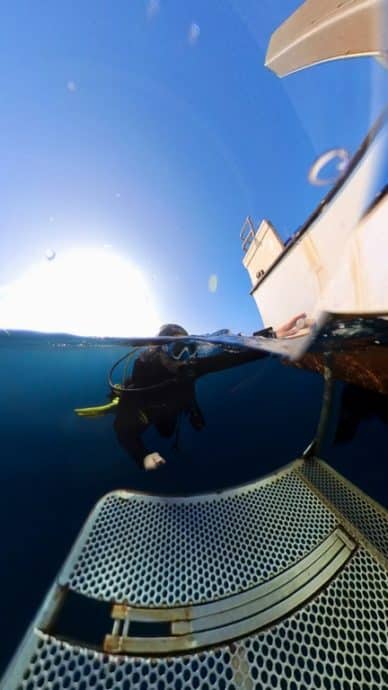 mi air mi eau réalisé avec mon Insta 360 X3 à Cala Joncols.