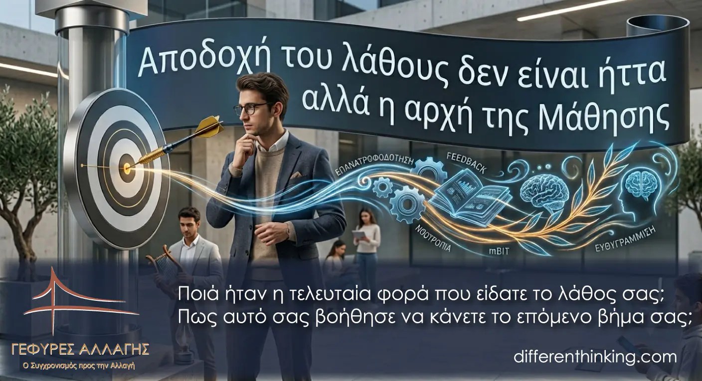Η Αποδοχή του λάθους δεν είναι ήττα αλλά η αρχή της Μάθησης