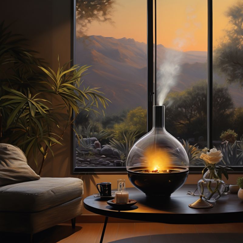 Relaxation Made Easy Essential Oil Diffuser Blends Diffuser Lab - Download Modern Sunset Illustration | 8K