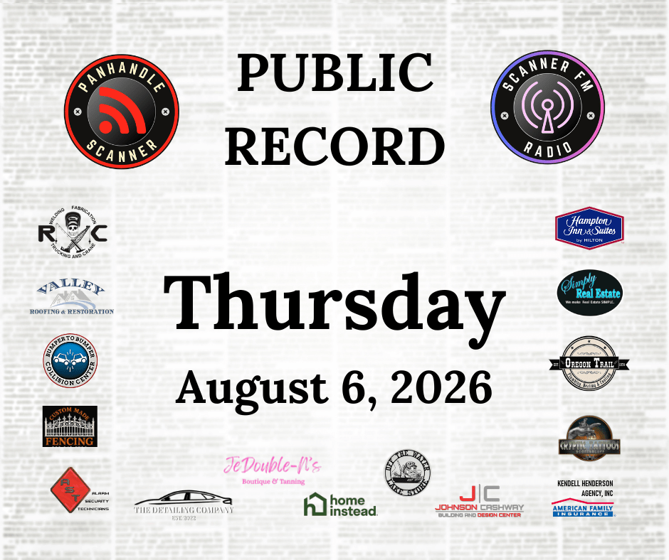 PUBLIC RECORD August 6, 2026