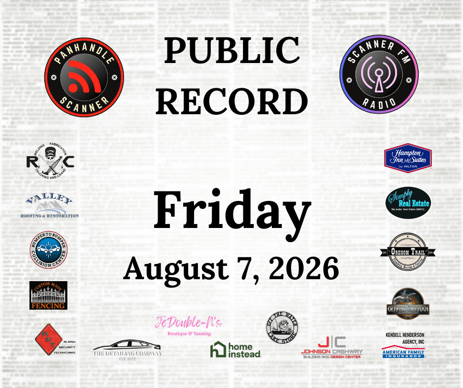 PUBLIC RECORD August 7, 2026