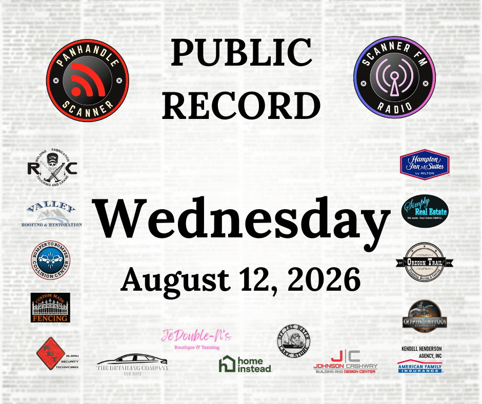 PUBLIC RECORD August 12, 2026