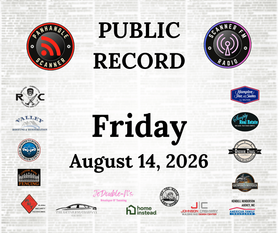 PUBLIC RECORD August 14, 2026
