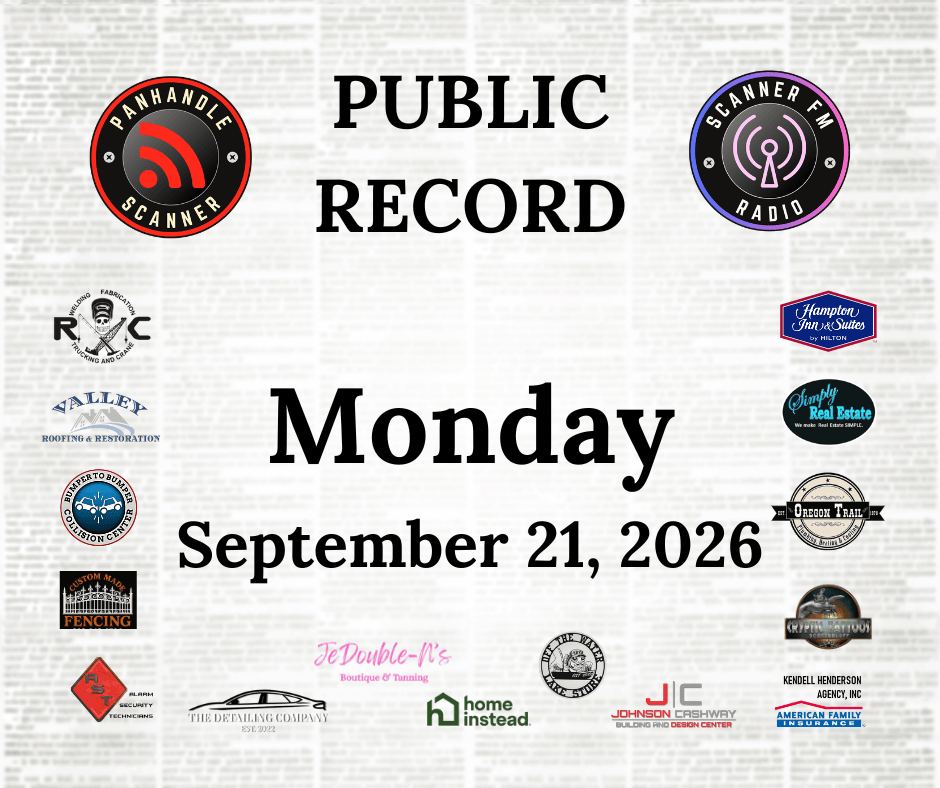 PUBLIC RECORD September 21, 2026