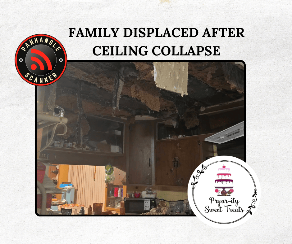 Family Displaced After Ceiling Collapse