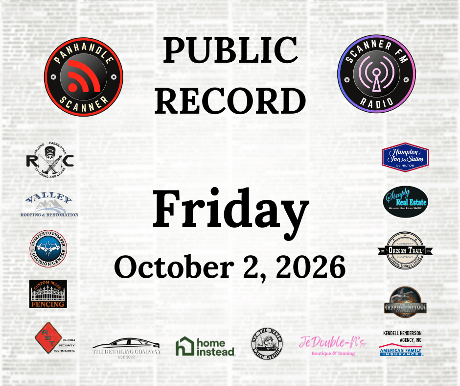 PUBLIC RECORD October 2, 2026