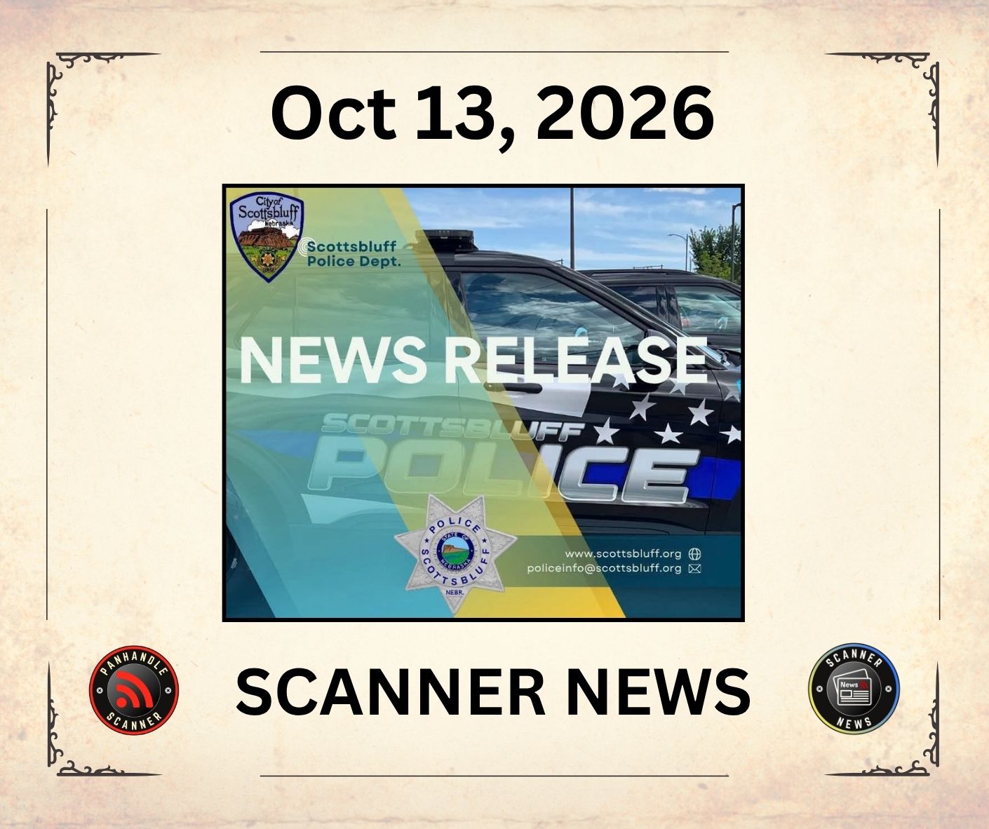 Tuesday Oct 13 2026 – Scanner News