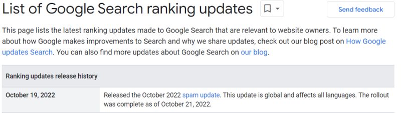 Google Spam Algorithm Update Rolling Out - Minimal Design Collection - Desktop Quality
