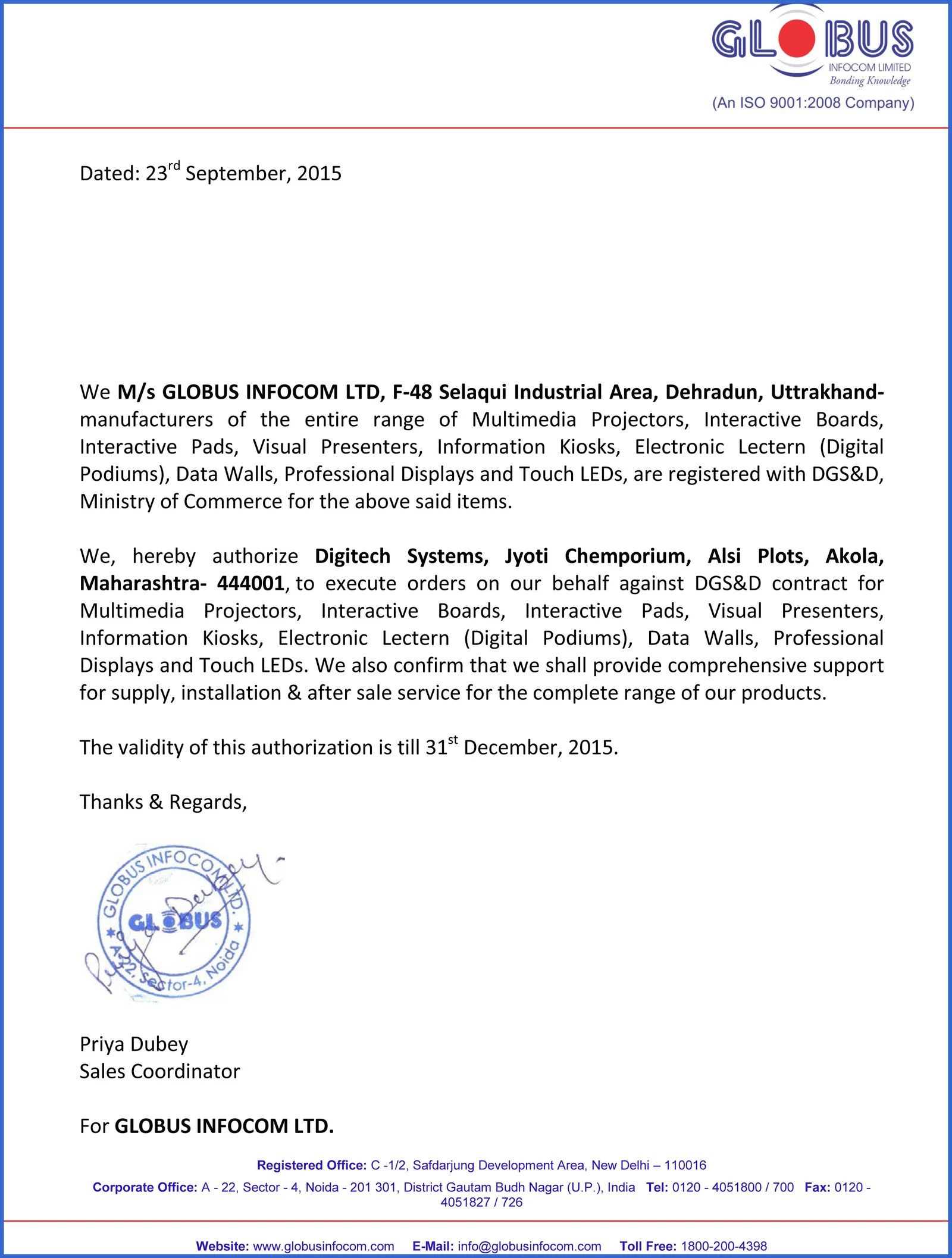 COMPANY PROFILE DIGITECH SYSTEMS