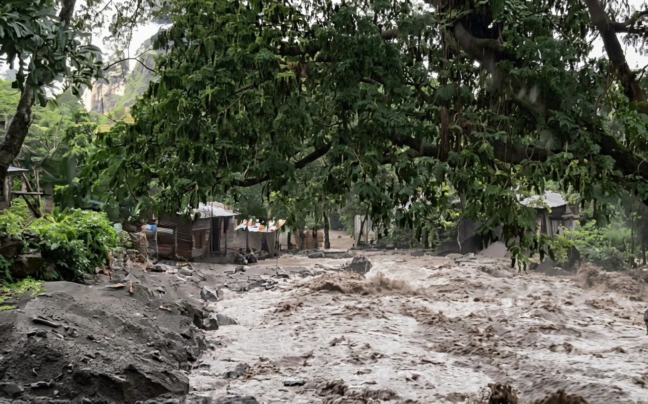 92 residents evacuate in La Castellana as heavy rains trigger Kanlaon lahar flow