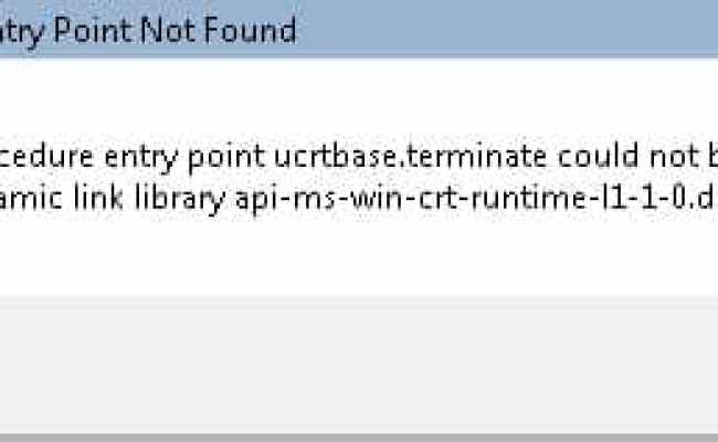 How To Fix The Procedure Entry Point Error Ultimate Guide