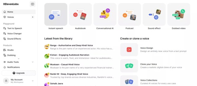 ElevenLabs Dashboard