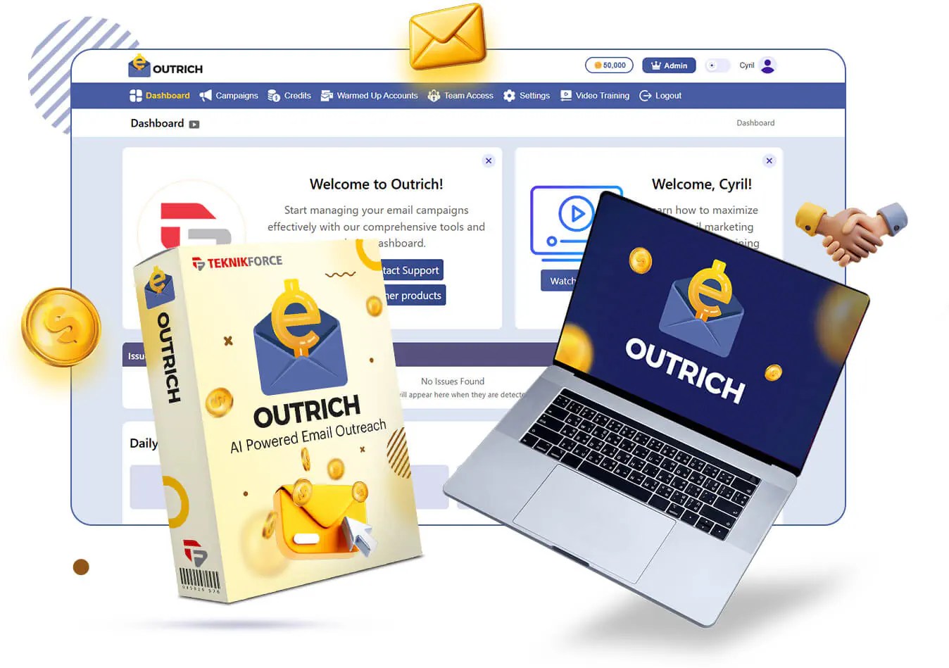 Outrich is an AI-powered B2B email outreach platform