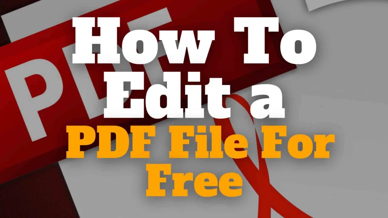 How To Edit a PDF File For Free - Easy & Fast Way 2024