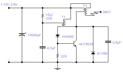 Schema Generatore Alta Tensione Fare Di Una Mosca