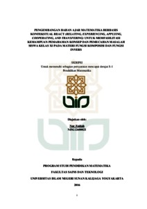 Negeri maulana malik ibrahim malang. Pengembangan Bahan Ajar Matematika Berbasis Kontekstual React Relating Experiencing Applying Cooperating And Transfering Untuk Memfasilitasi Kemampuan Pemahaman Konsep Dan Pemecahan Masalah Siswa Kelas Xi Pada Materi Fungsi Komposisi Dan Fungsi