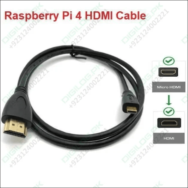 Raspberry Pi 4 HDMI Cable - Digilog.pk