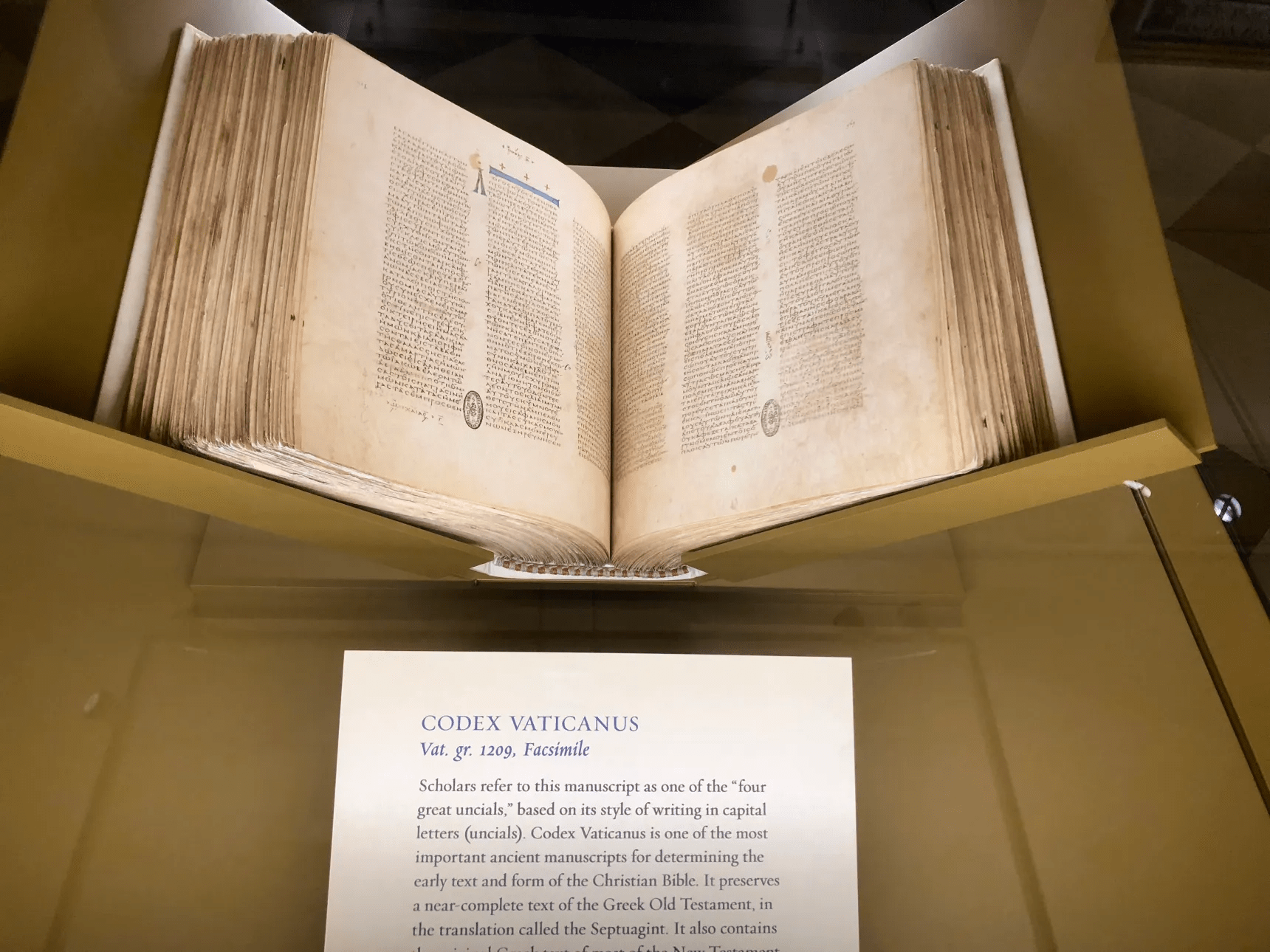 Codex Vaticanus
Bible printed in 1209