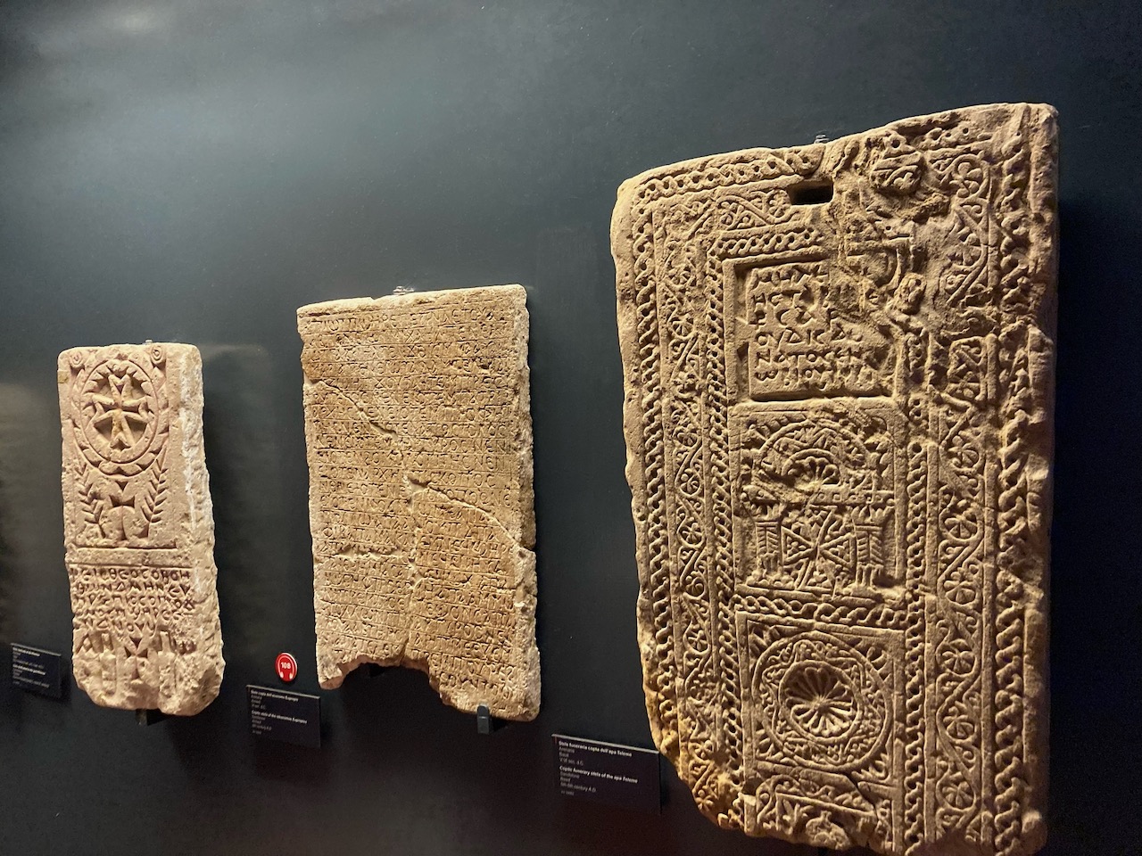 ancient tablets displayed at the Vatican museum