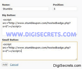 Sharebar Tutorial - Add New