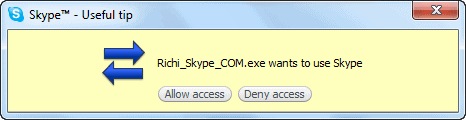 Richi Skype MP3 Grant Access - Tutorial