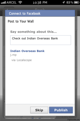 Local Scope Facebook Integration