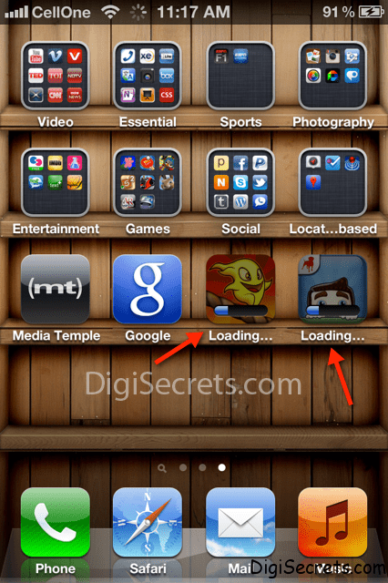 Multiple app install iOS 5
