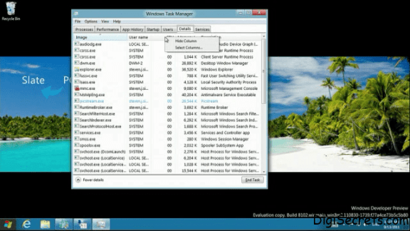 Windows 8 Task Manager - Details