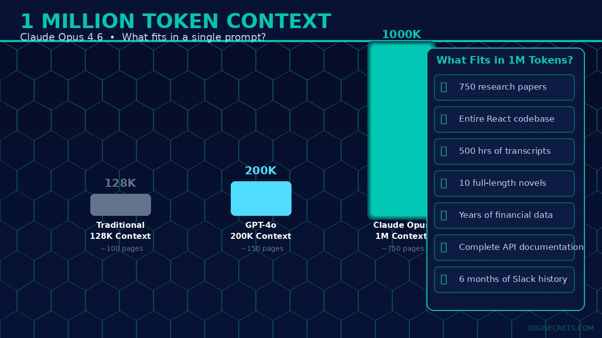 Claude Opus 1 million token context window