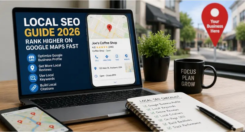 Digital Marketing PDF Free Notes Books Course Guide 2026 Local SEO Guide 2026 Rank Higher On Google Maps Fast.webp