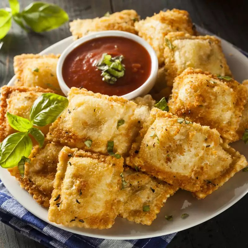 Pan Fried Ravioli Samosa Recipe