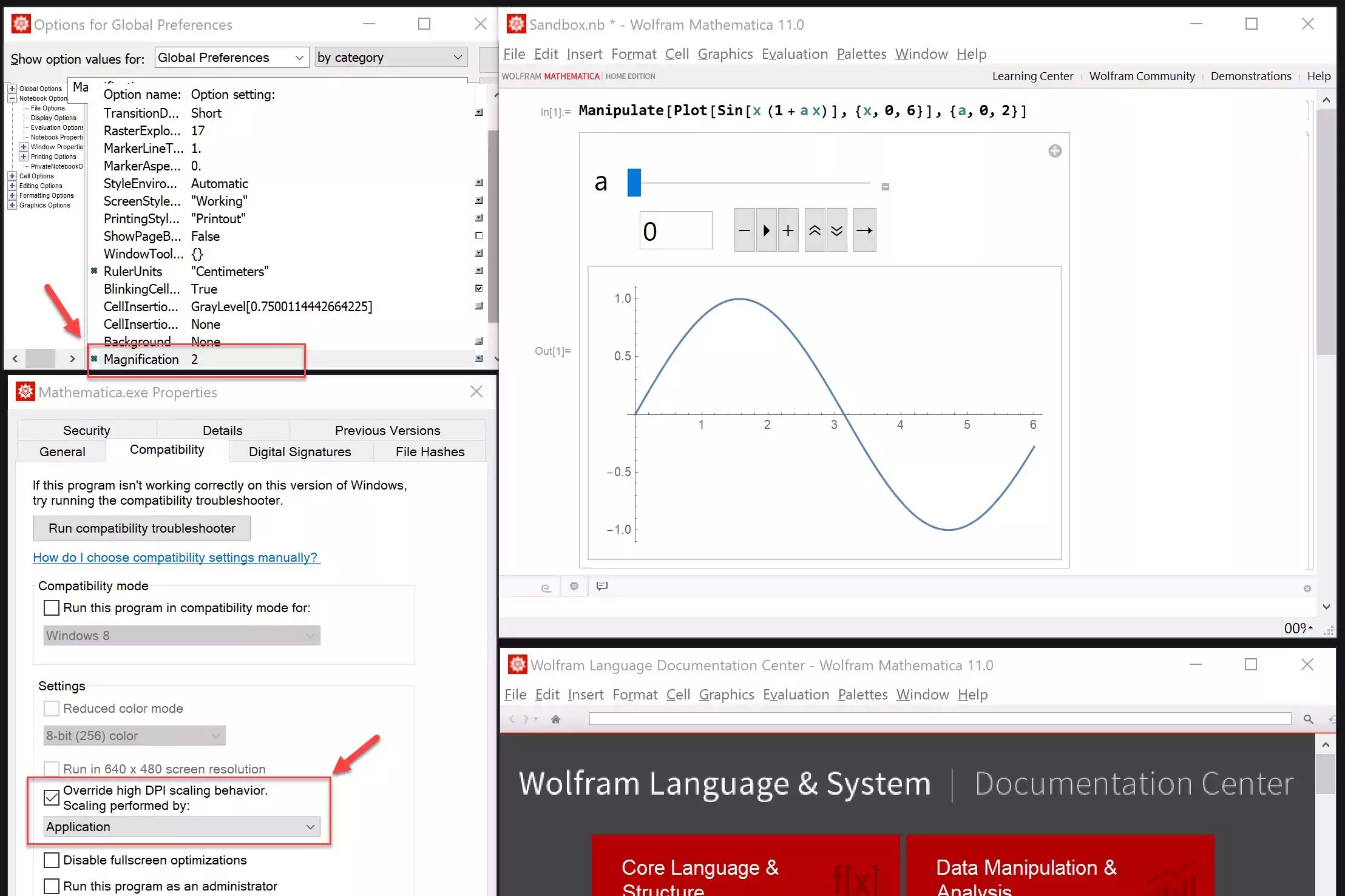 mathematica interface