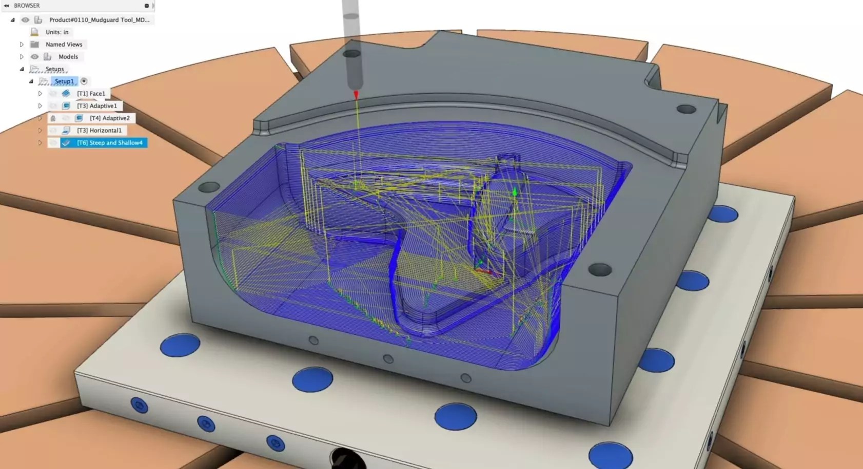 Fusion-360 CAM tool path