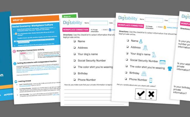Digitability Free Resource | Private Information | Digitability