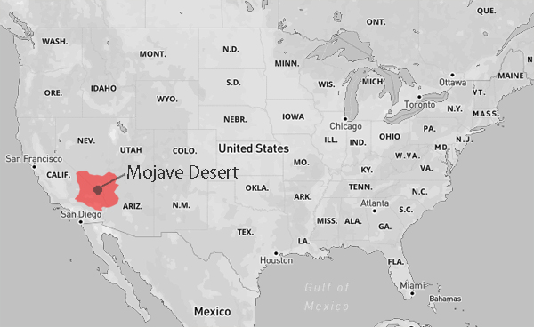 Mojave Desert Map 600 1 Us Map 