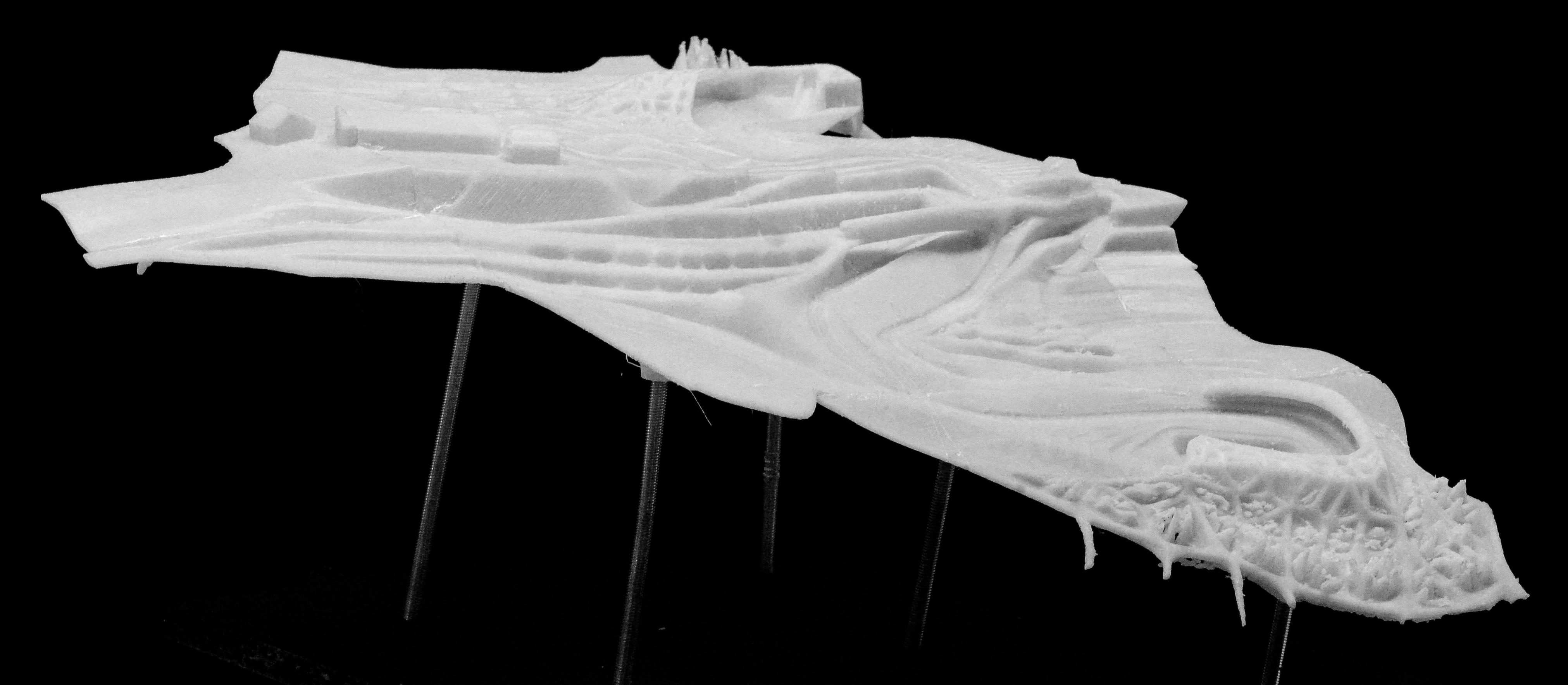Model | 3D-printed Landscape | Master Design Course - Alpine Studio | 2015