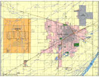 Editable Grand Island NE City Map Illustrator PDF Digital Vector Sm.