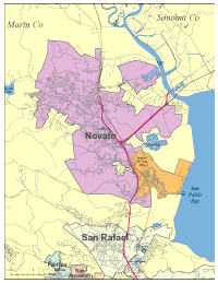 Mapa De Novato California Reserva De Espacio Abierto Mount Burdell In Novato Sm 
