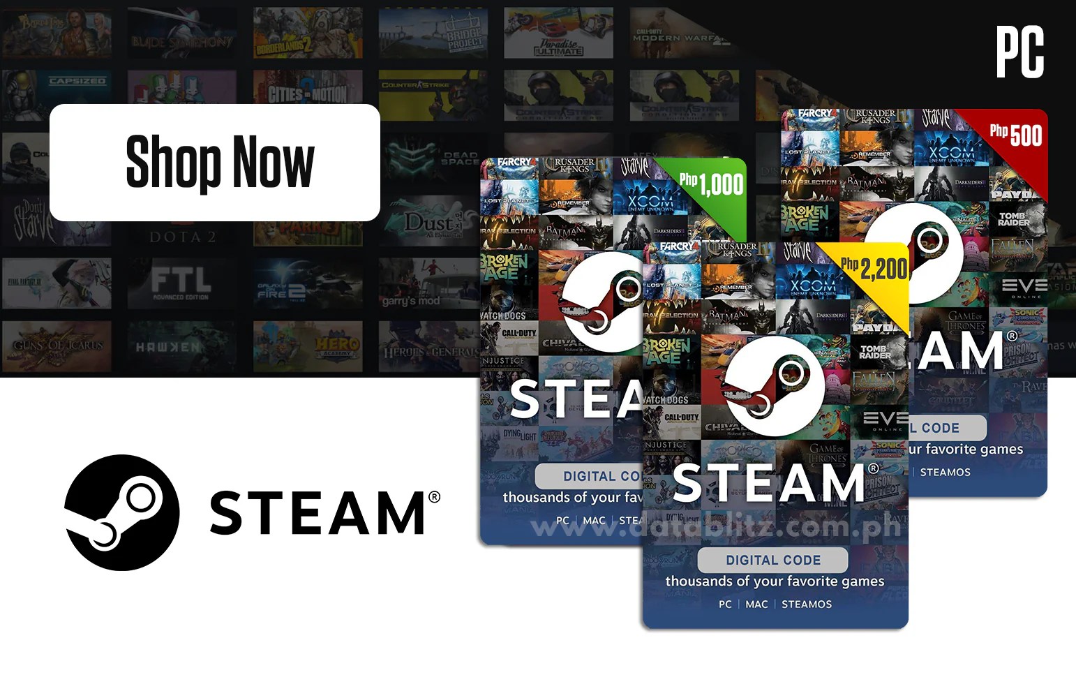 Steam Wallet Digital Codes Datablitz Digital Store