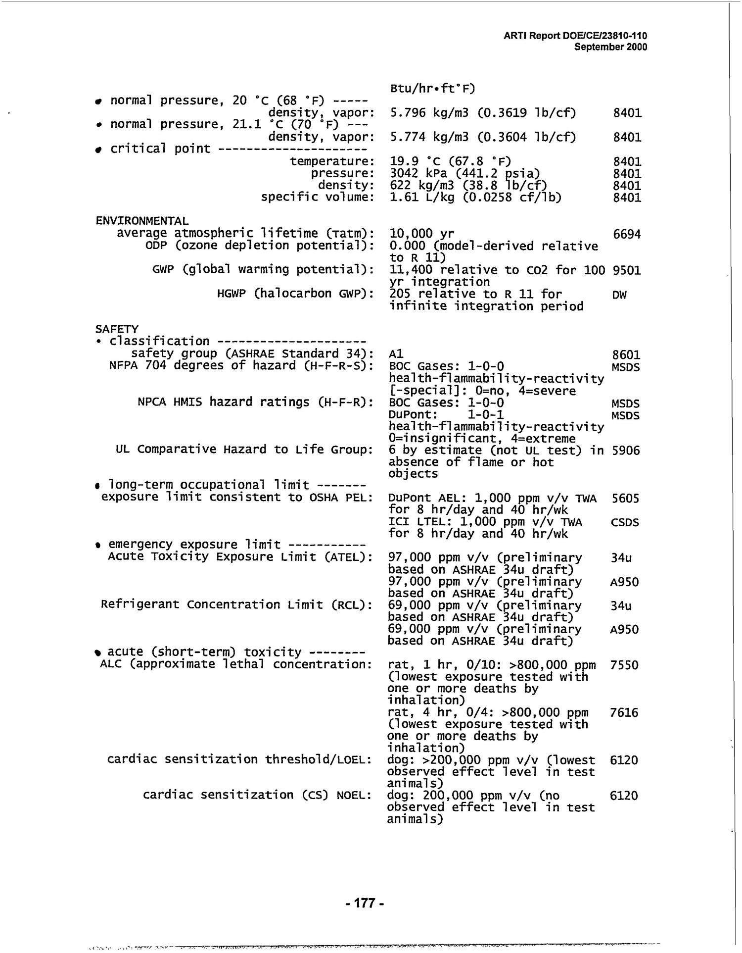 Risiko akut terhadap kesehatan manusia dan lingkungan, seperti toksisitas mamalia atau akuatik. Toxicity Data To Determine Refrigerant Concentration Limits Page 191 Of 528 Unt Digital Library
