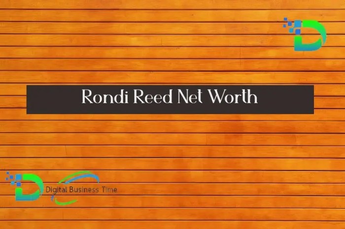 Rondi reed net worth